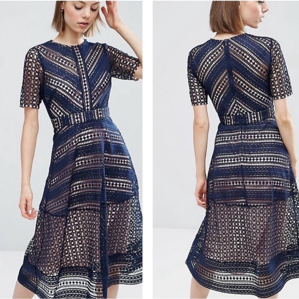 ASOS premium occasion lace dress